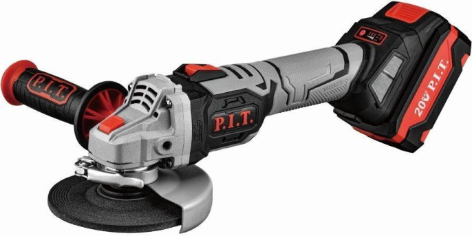Угловая шлифмашина P.I.T. PWS20H-125B/1,  аккумуляторная, с 1 АКБ