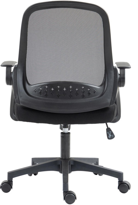 Кресло Cactus CS-MC212-BK, ткань, до 100кг, топ-ган, откидные подлокотники,  черный