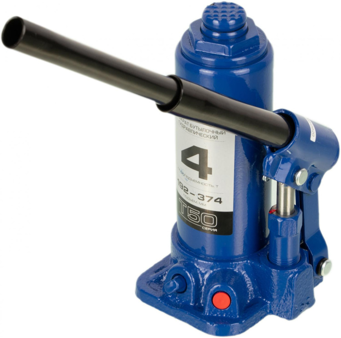 Домкрат гидравлический ЗУБР T50 бутылочный,  4т [43060-4-k_z01]