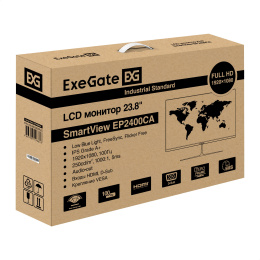Монитор с внутренним БП и аудио выходом 23.8" 100 Гц ExeGate SmartView EP2400CA EX300350RUS