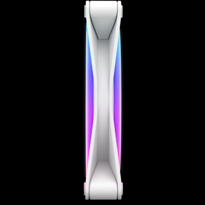 Кулер для корпуса ПК/ Case Cooler NZXT F140 RGB Duo 140x140x25mm, 4-pin PWM, RGB, 84.75CFM, 36dBA, 1800RPM, White RF-D14SF-W1