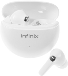 Гарнитура внутриканальные Infinix XBuds XE26 белый беспроводные bluetooth в ушной раковине 10311752