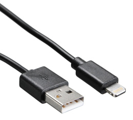 Кабель Buro Lightning m - USB m , 1.2м, 2A, черный [usb-ip-1.2b2a]