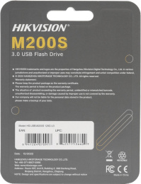 Флешка USB Hikvision M200S Hiksemi 128ГБ, USB3.0, серебристый и черный [hs-usb-m200s/128g/u3]