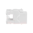 Rexant 02-0060 Модуль Keystone Jack RJ-45 8P8C , UTP неэкранированный, CAT 5e, тип 180 градусов, белый PRO