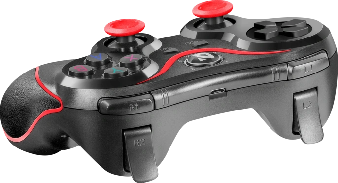 Геймпад беспроводной Defender Impulse черный, держатель для смартфона/кабель USB [64284]