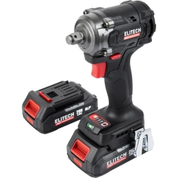 Аккумуляторный гайковёрт Elitech CW 2004SL (20В, 2х2Ач, 450Нм, М10-М20) HD 205737