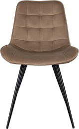 Стул для дома Бюрократ CH-K2 св.коричневый Holland 65 металл черный на ножках CH-K2_1/HL65