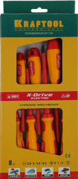 Набор высоковольтных отверток KRAFTOOL Х-Drive ELECTRO 250088-H8
