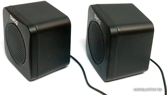 Акустическая система Dialog AC-01UP BLACK - aкустические колонки 2.0, 1W RMS, питание от USB