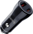 Автомобильное зарядное устройство Buro BUCN1, USB-A, USB-C, 18Вт, 3A, черный [bucn18p110bk]