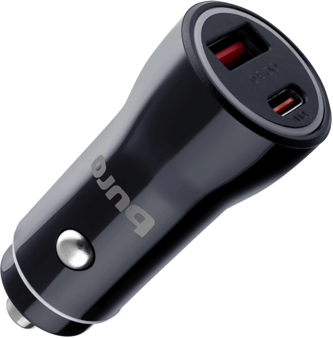 Автомобильное зарядное устройство Buro BUCN1, USB-A, USB-C, 18Вт, 3A, черный [bucn18p110bk]