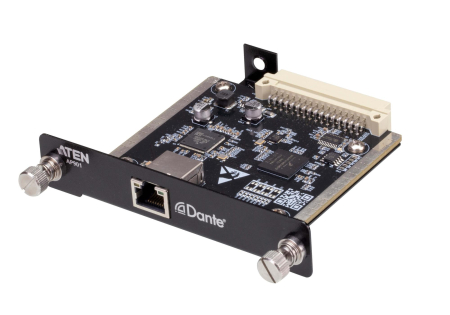 ATEN AP901-AT Карта интерфейсная, Dante Ultimo 100/1000 Mbps, 2 цифровых звуковых входа, дискретизация звука 24-бита; 44.1/48кГц