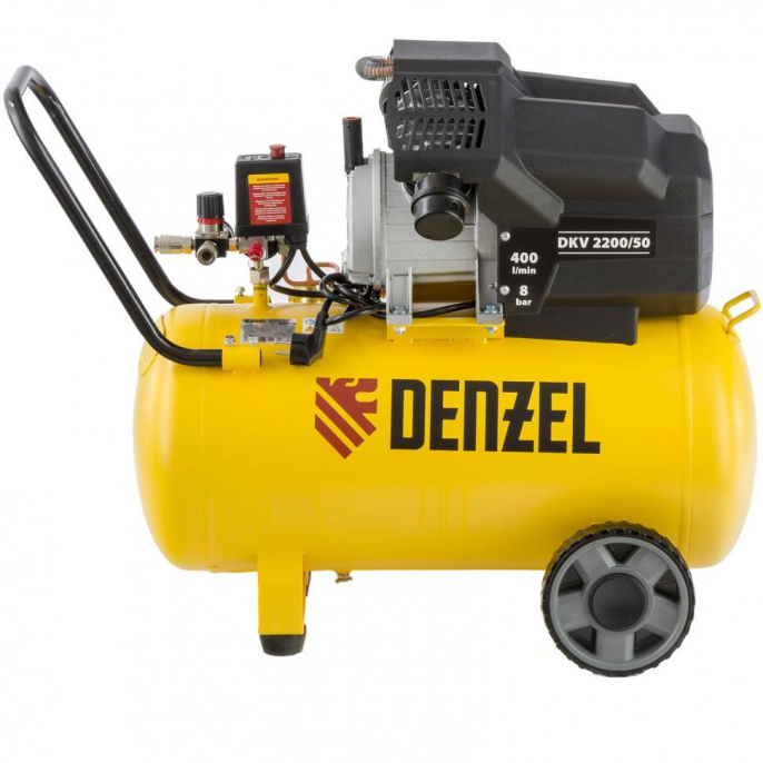 Компрессор поршневой DENZEL DKV2200/50,Х-PRO масляный [58083]