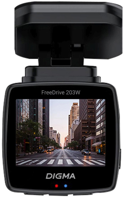 Видеорегистратор Digma FreeDrive 203W, черный