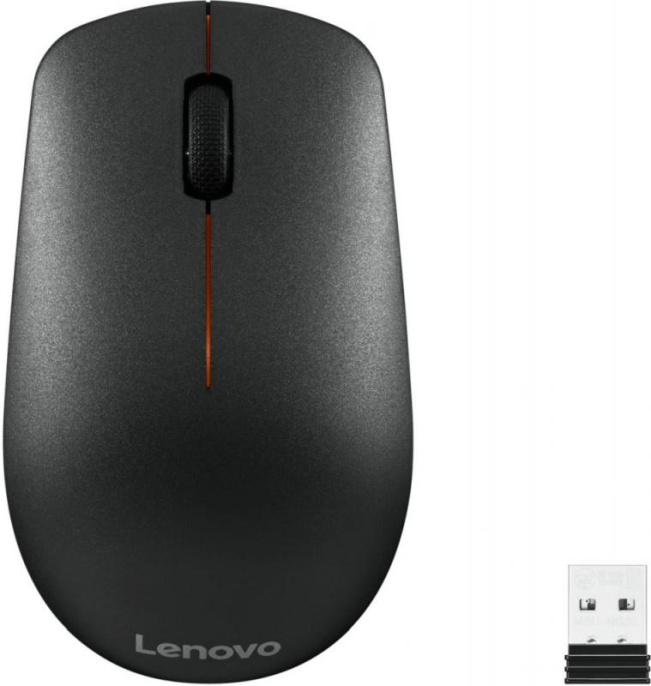 Мышь беспроводная Lenovo 400, радио, оптическая, USB, 1200dpi, черный [gy50r91293]