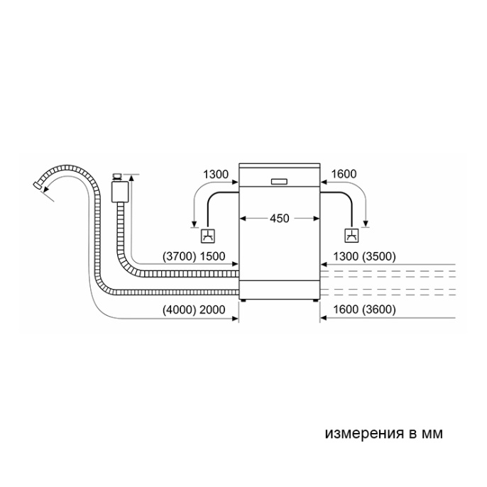Посудомоечная машина Bosch SPV4HKX10E встраиваемая, загрузка на 10 комплектов посуды, электронное управление, 5 программ, 44.8x55x81.5 см, сушка: с теплообменником, индикация на полу: луч