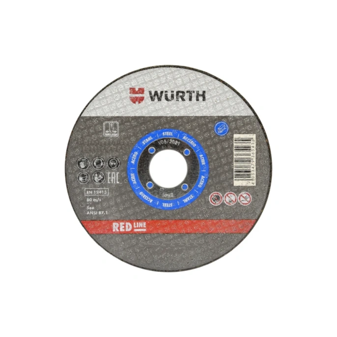 Диск отрезной по стали 125х2.5х22 мм WURTH 1669201252092 1