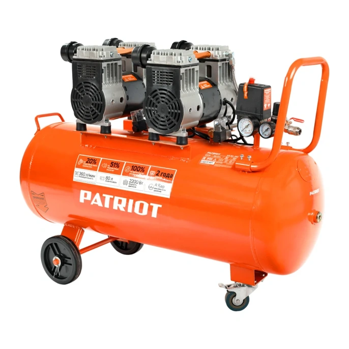 Компрессор поршневой PATRIOT WO 80-360 безмасляный [525301930]