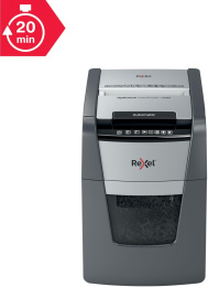 Уничтожитель бумаг Rexel Optimum AutoFeed 100M, с автоподачей, P-5, 2х15 мм, 100 лист. одновременно, 34л [2020100meu]
