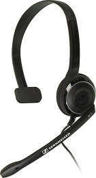 Наушники с микрофоном Sennheiser PC 7 черный 2м накладные USB оголовье 504196