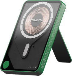 Внешний аккумулятор Momax IP131 1-Power X Pro 5000mAh Зеленый IP131HKG совместимость с MagSafe, 20 Вт PD и быстрая зарядка Qualcomm Quick Charge 3.0, возможность зарядки