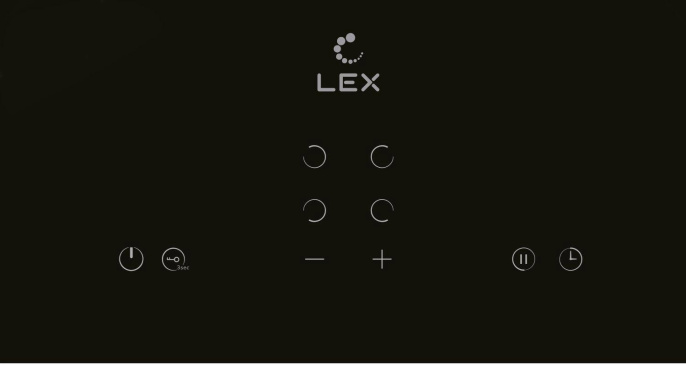 Электрическая варочная поверхность LEX EVH 640B BL, конфорок: 4 шт., стеклокерамика, независимая, черный