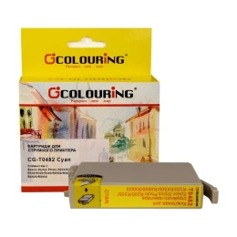 Струйный картридж T0482 для Epson Stylus Photo R200/R220/R300/R320/R340/RX500 Colouring на водной основе Cyan 13 мл CG_T048_C