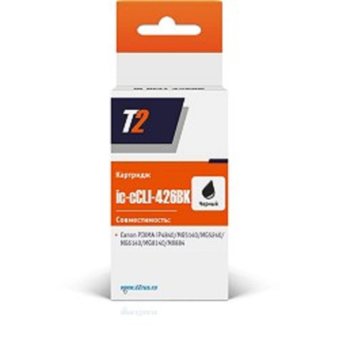 T2 CLI-426GY Картридж IC-CCLI-426GY для Canon Pixma iP4840/iP4940/MG5140/MG5240 серый с чипом