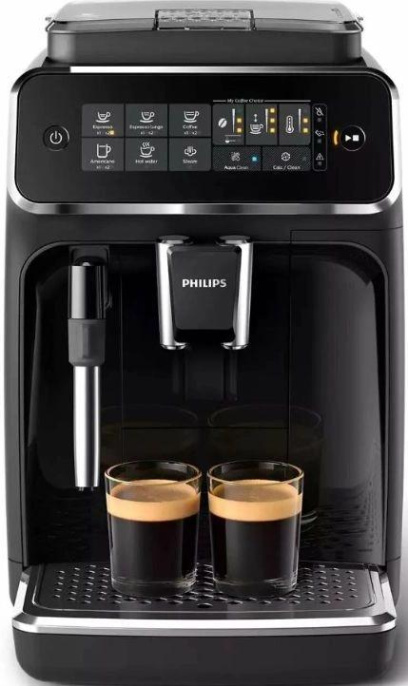 Кофемашина автоматическая Philips EP3321/40, 15Бар, с ручным капучинатором, черный