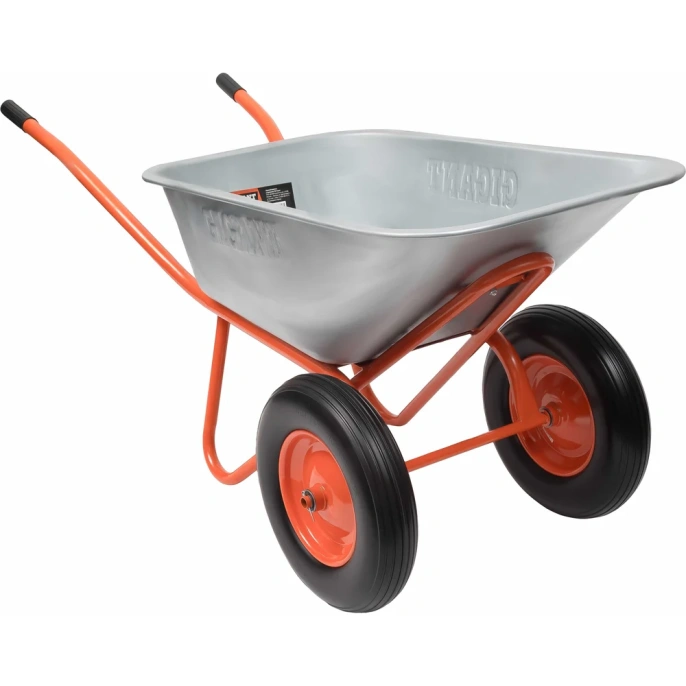 Строительная двухколесная тачка Gigant 110л, 240 кг, литые колеса GX-04