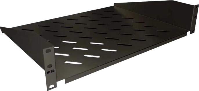 Полка стац. NTSS (NTSS-FF-350-BL) 2U 20кг. 19" 350мм черный