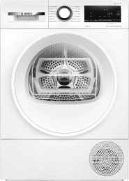 Сушильная машина Bosch WQG145APPL (отдельностоящая, сушка: конденсация с тепловым насосом, загрузка до 9 кг, энергопотребление (new) D, 14 программ, цвет: белый)
