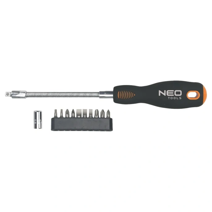 Отвертка с гибким стержнем с набором бит NEO Tools 12 шт 04-212