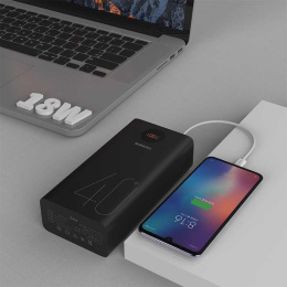 Мобильный аккумулятор Romoss PEA40 40000mAh QC3.0 18W 3A 2xUSB-A/USB-C черный 6958377509289