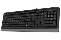 Клавиатура A4TECH Fstyler FK10, проводная, USB, мембранная, черный/серый [fk10 grey]