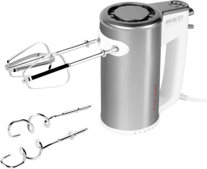 Миксер RED SOLUTION RHM-M2108, ручной, белый и серебристый