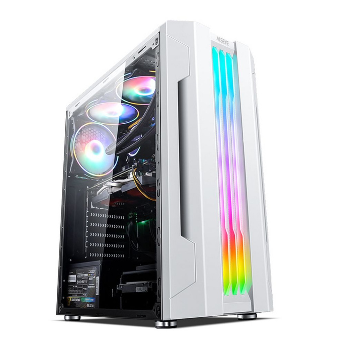 Корпус ALSEYE Корпус ALSEYE Auro 3.0-W Mini-ITX/Micro ATX/ATX, USB2.0*2+HD Audio+USB3.0*1, H.D.D. 3.5" *2pcs+S.S.D 2.5" *2pcs, 354*185*413mm AS.07.0009
