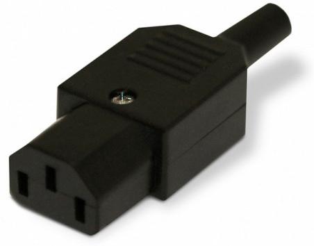 Вилка Hyperline CON-IEC320C13 упак.:1шт