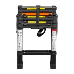 Телескопическая алюминиевая бытовая стремянка ROCKFORCE 2.6 м RF-UP260-2