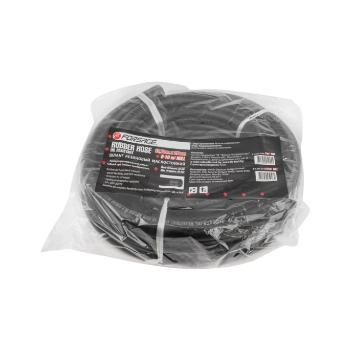Шланг резиновый армированный бензо-маслостойкий 5 м; 12.7х20 мм Forsage F-AHC-55/9A 46932 (F-AHC-55/9A(46932))