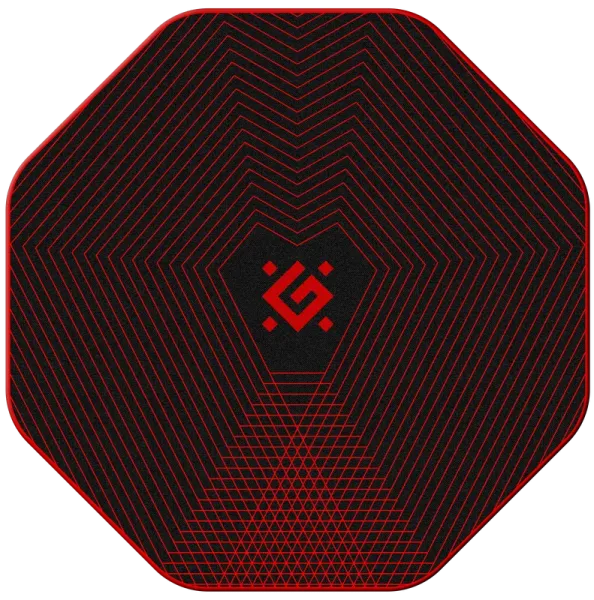 Напольный игровой ковер Defender Tekta коврик для компьютерного кресла,1160*1160*4мм,черный,50568