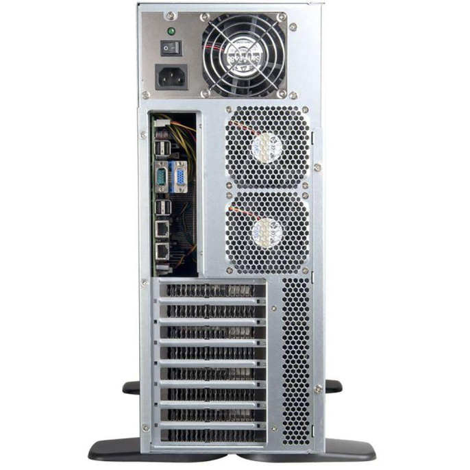 Корпус Chenbro RM41300H12*13729 For Tesla GPU MB 12"x13", 3x5.25"+2x3" +4 Internal 3.5, 120mm FAN, wo PSU, w/ Front Door