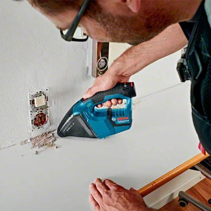 Строительный пылесос Bosch GAS 12 V Solo без АКБ и ЗУ уборка: сухая синий