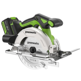 Циркулярная пила дисковая Greenworks GD24CS165 ручная D диска.:165мм 1501607CUG