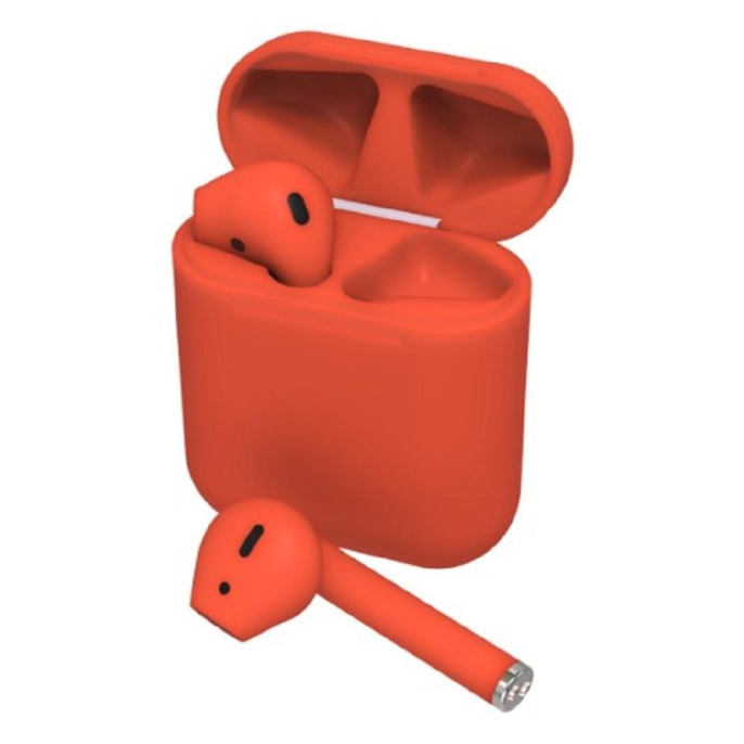 RITMIX RH-825BTH TWS red {Bluetooth 5.0 + EDR, сенсорное управление, 12 мм, 20-20000 Гц, 32 Ом, 35 мАч наушники , 350 мАч}