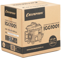 Бензиновый генератор CHAMPION PNIGG1001, 220/12 В, 1.1кВт