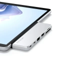 Хаб двойной Satechi Dual USB-C Hub For Surface Pro 9. Цвет: серебристый (ST-HSP9P)