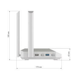 Маршрутизатор/ Netcraze Ultra Мультигигабитный интернет-центр с Mesh Wi-Fi 7 BE7200, Smart-коммутатором 1?10G, 1?2.5G и 4?1G, многофункциональными портами USB 3.2 и 2.0 Netcraze Ultra NC-1812
