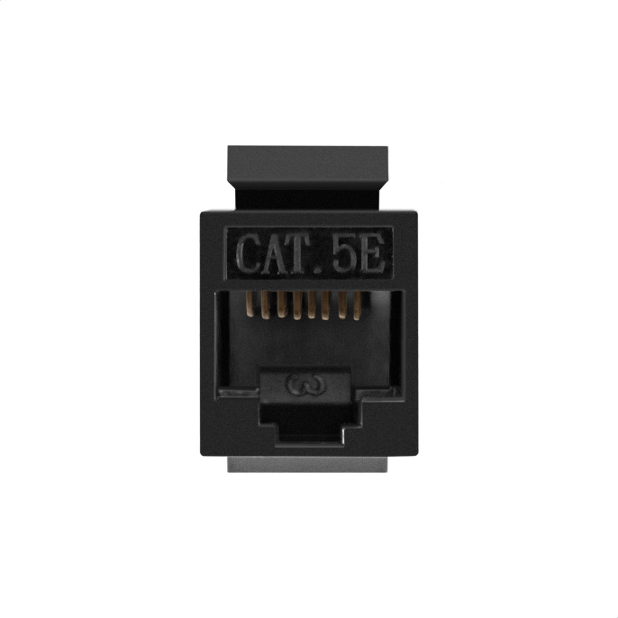 Модуль проходной ExeGate CP45-KJ-UC5e RJ45-RJ45 формата Keystone Jack, Кат.5e, неэкранированный EX297348RUS